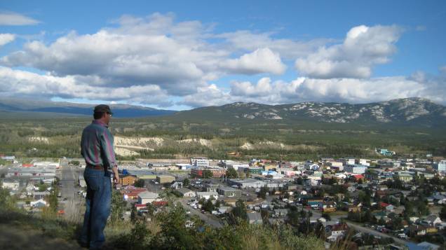 Jerome overlooking downtown Whitehorse